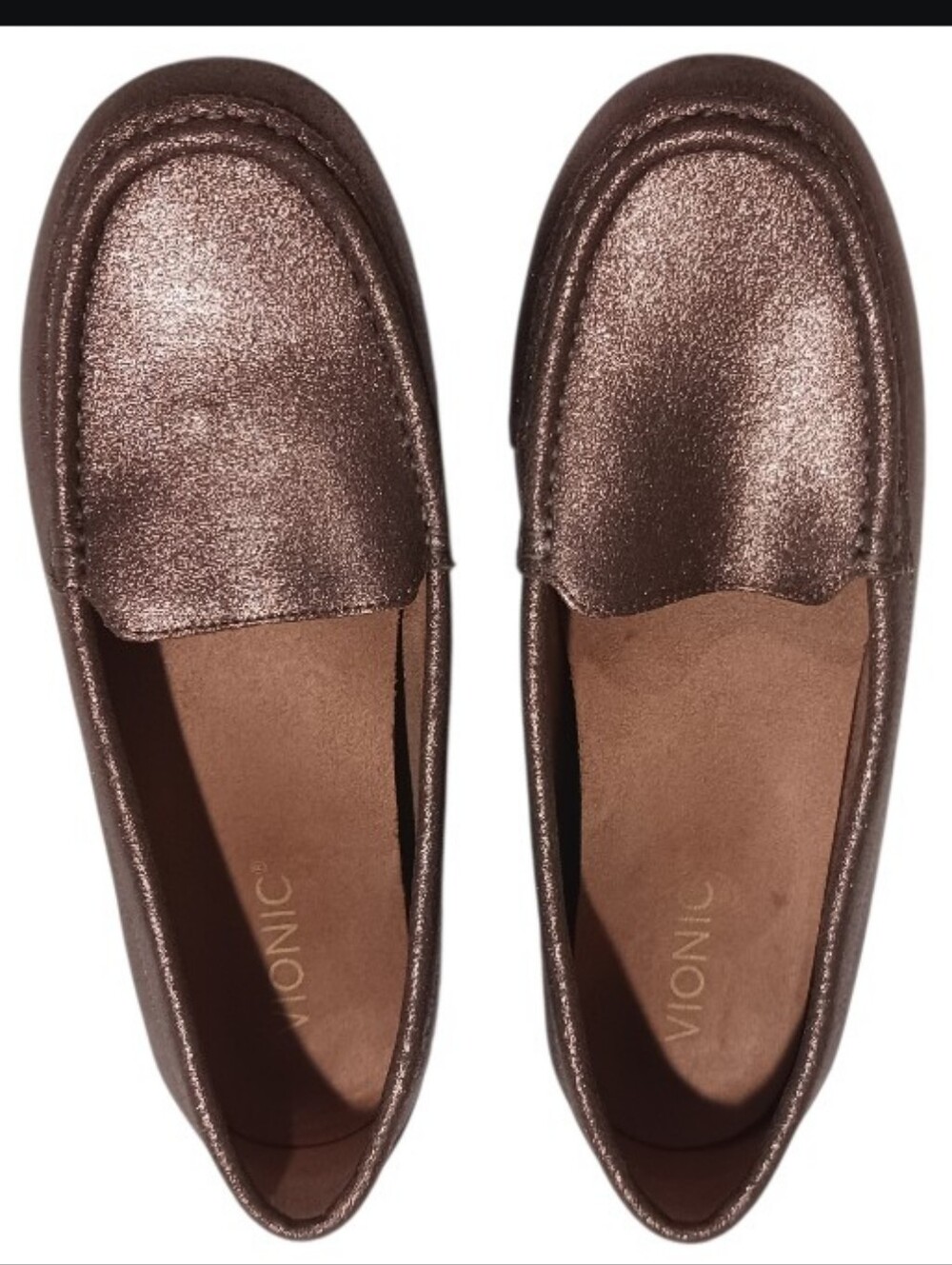 Vionic Debbie Metallic Moccasin Driving Loafer Bronze - Picture 2 of 13